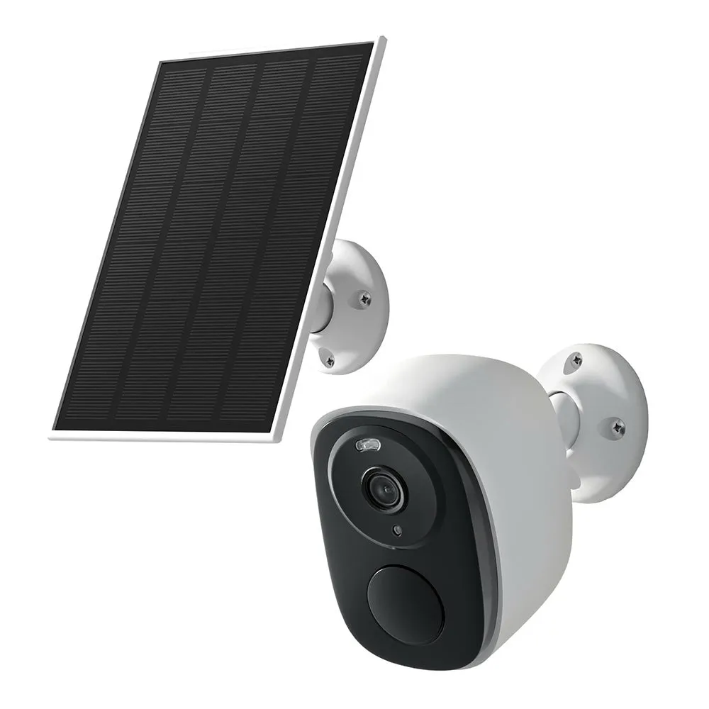 3MP Solar Security Camera - White