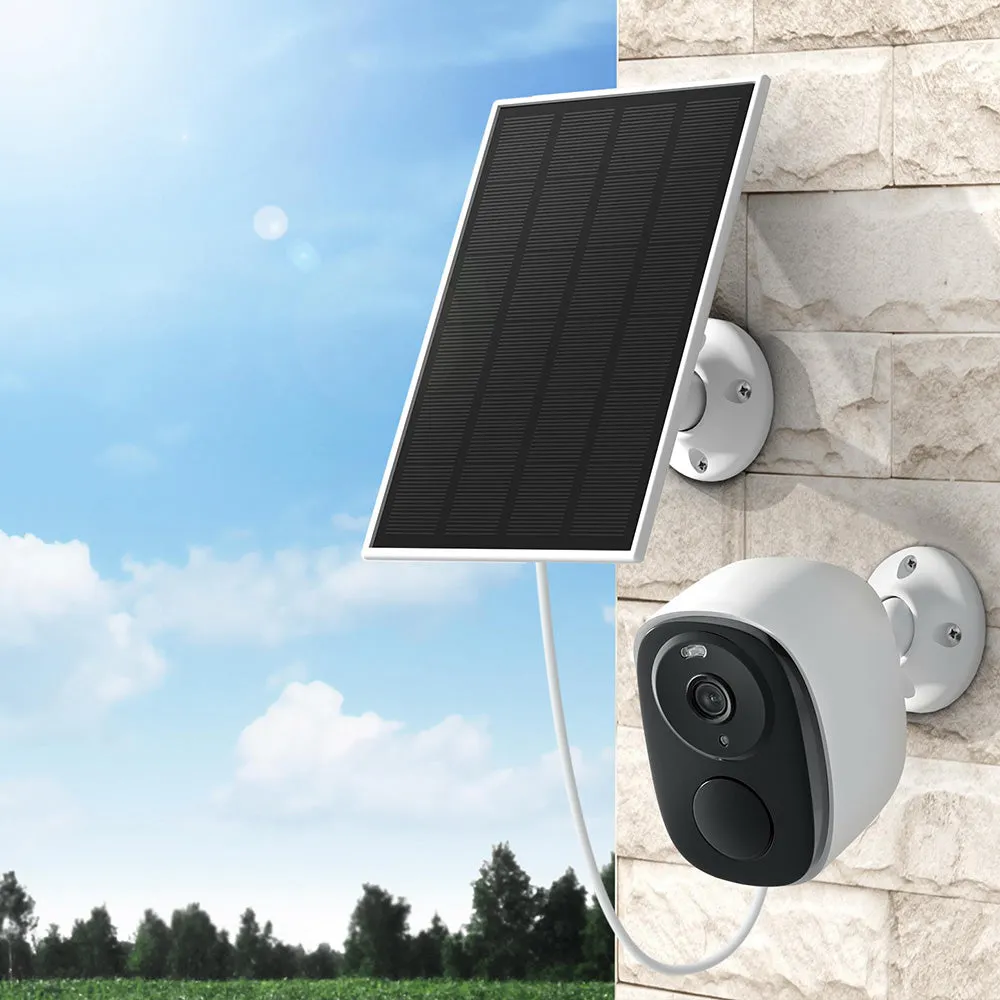 3MP Solar Security Camera - White