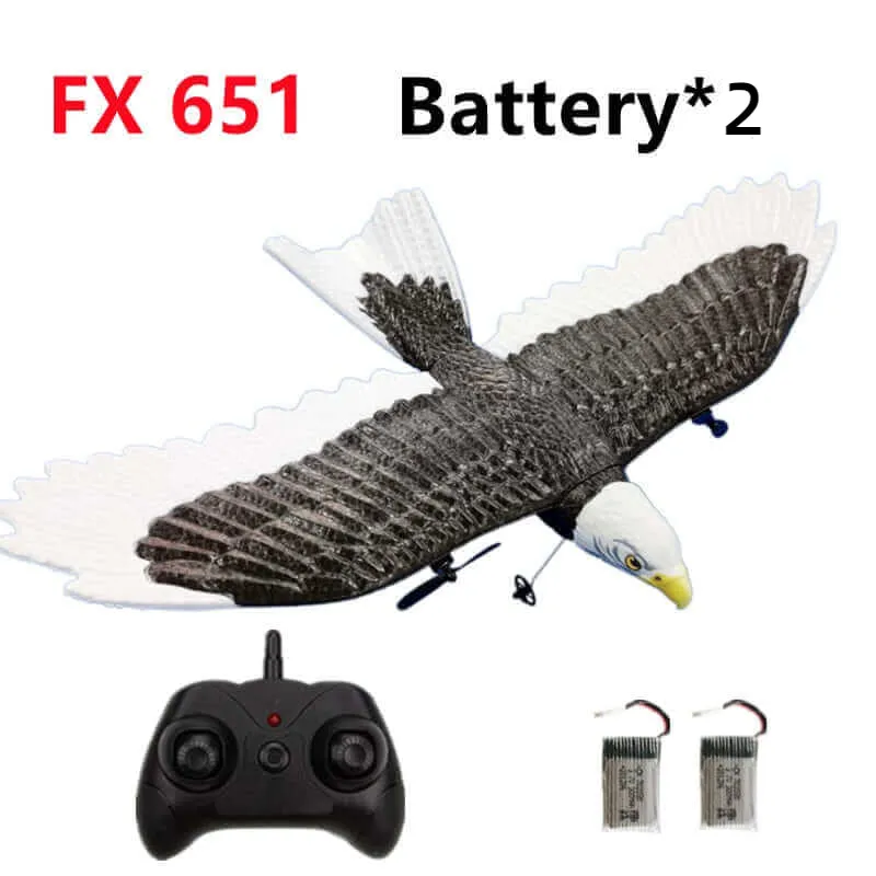 405mm Wingspan Eagle RC Aircraft - 2.4G Remote Control Foam Glider for Kids