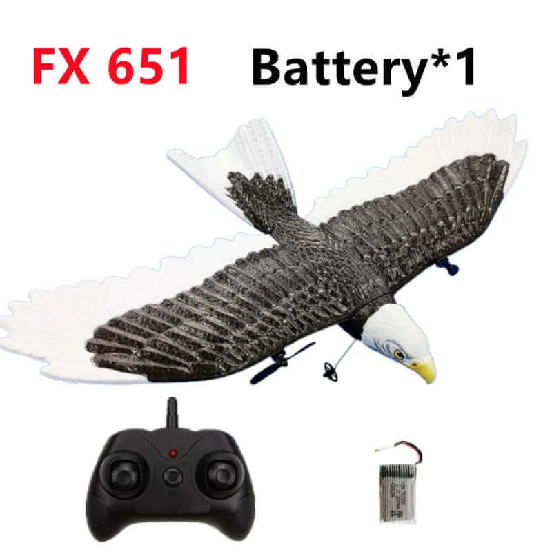 405mm Wingspan Eagle RC Aircraft - 2.4G Remote Control Foam Glider for Kids