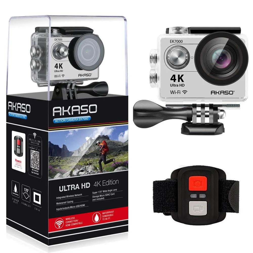 4K Ultra HD Waterproof 170 Degree Wide Angle camera