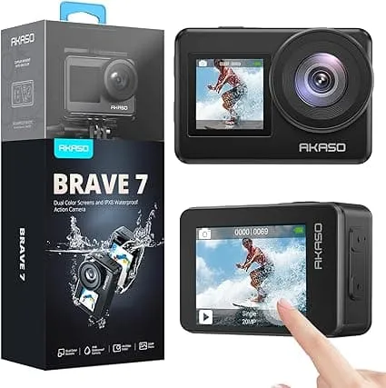 AKASO Brave 7 Action Camera 4K - Black