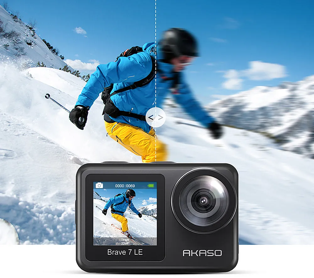 AKASO - Brave 7 LE SE 4K Waterproof Action Camera with Remote