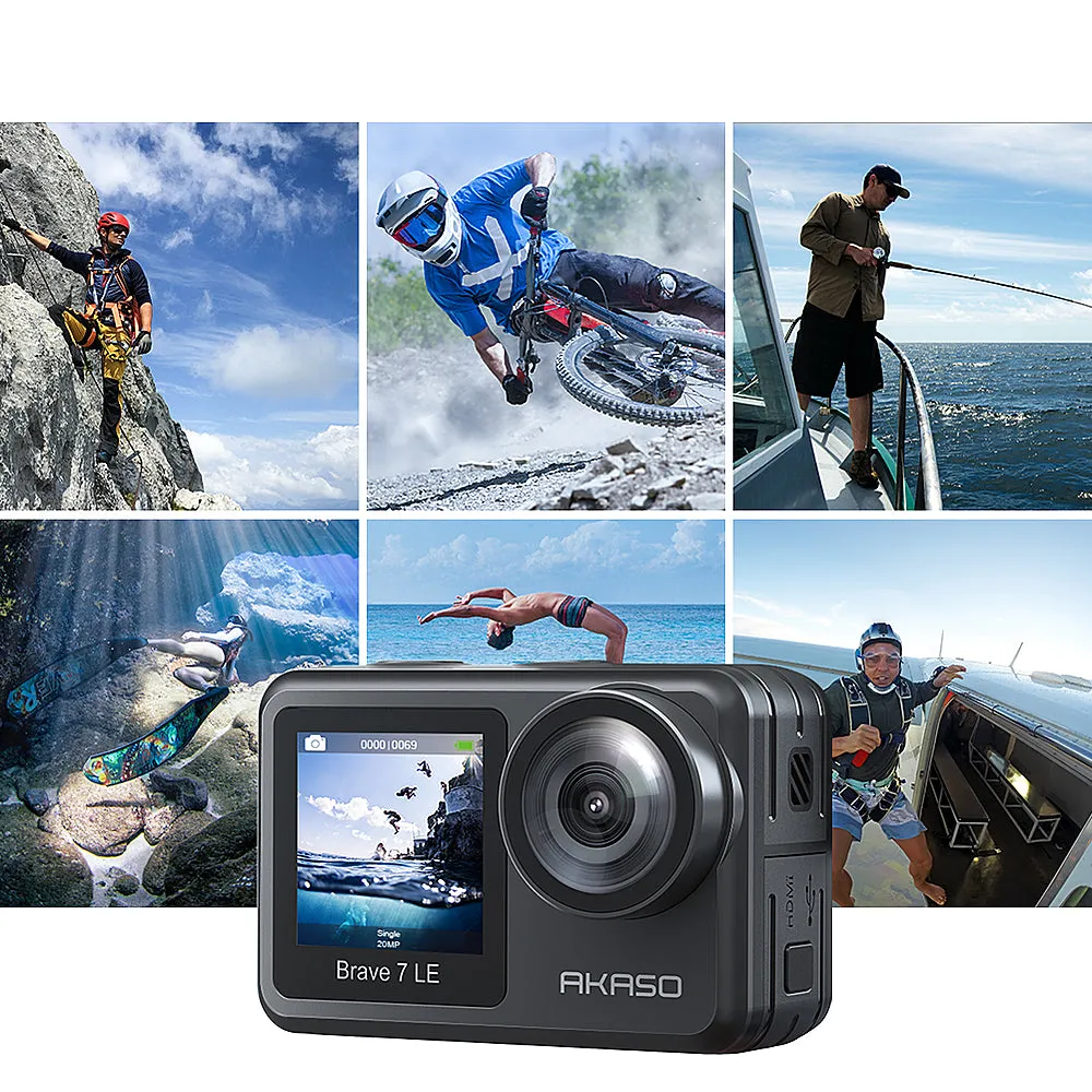 AKASO - Brave 7 LE SE 4K Waterproof Action Camera with Remote