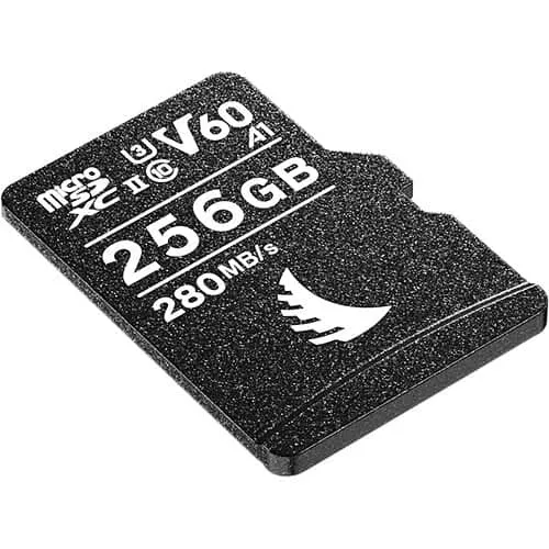 Angelbird AV PRO 256GB microSDXC UHS-II 280MB/s Memory Card with SD Adapter - V60