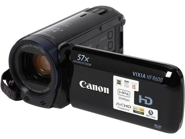 Canon VIXIA HF R600 Full HD Camcorder Black