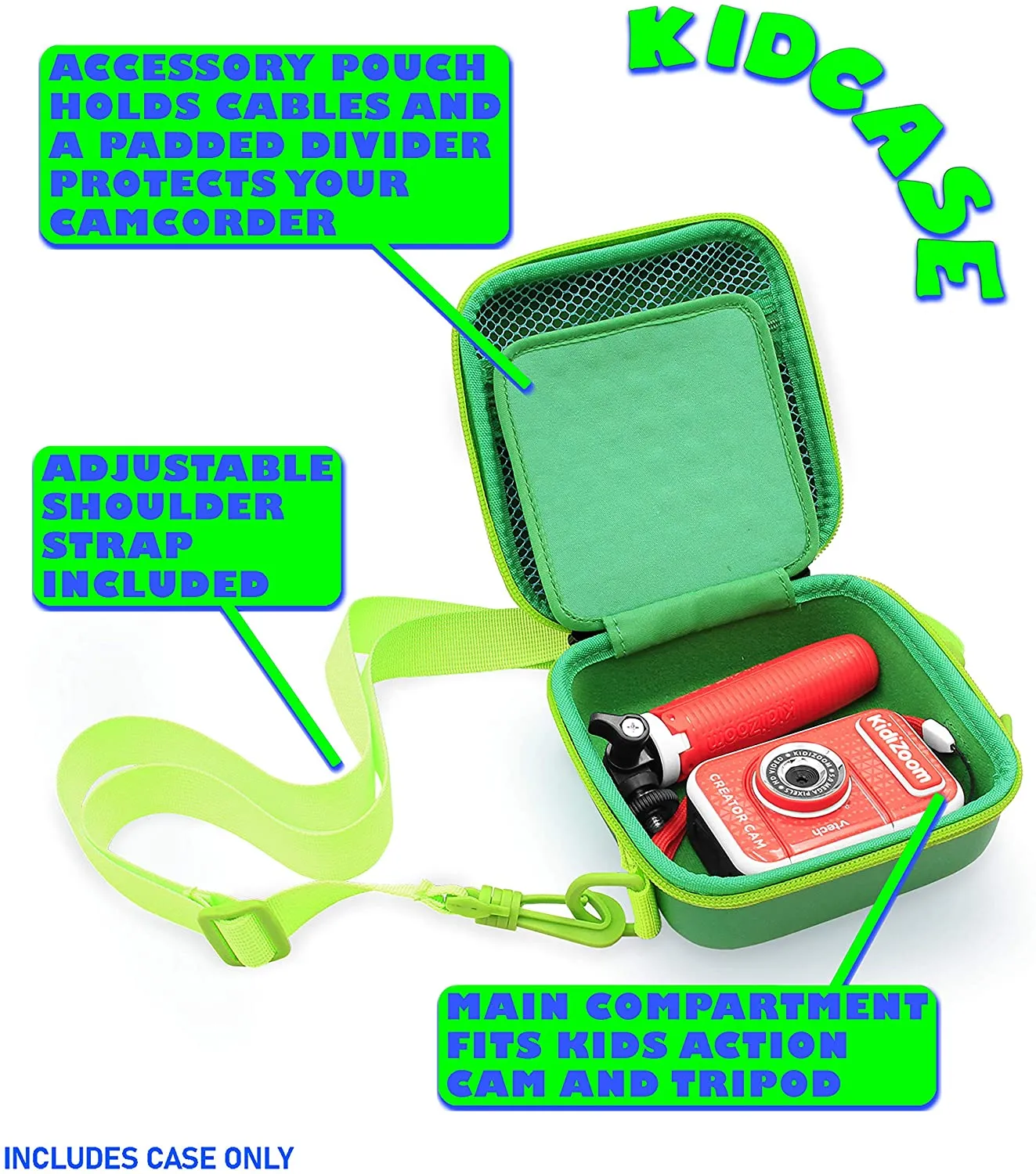 CASEMATIX Toy Camera Case Compatible with VTech Kidizoom Creator Cam Video Camera and Kidizoom Vtech Camera Accessories, Includes Case Only