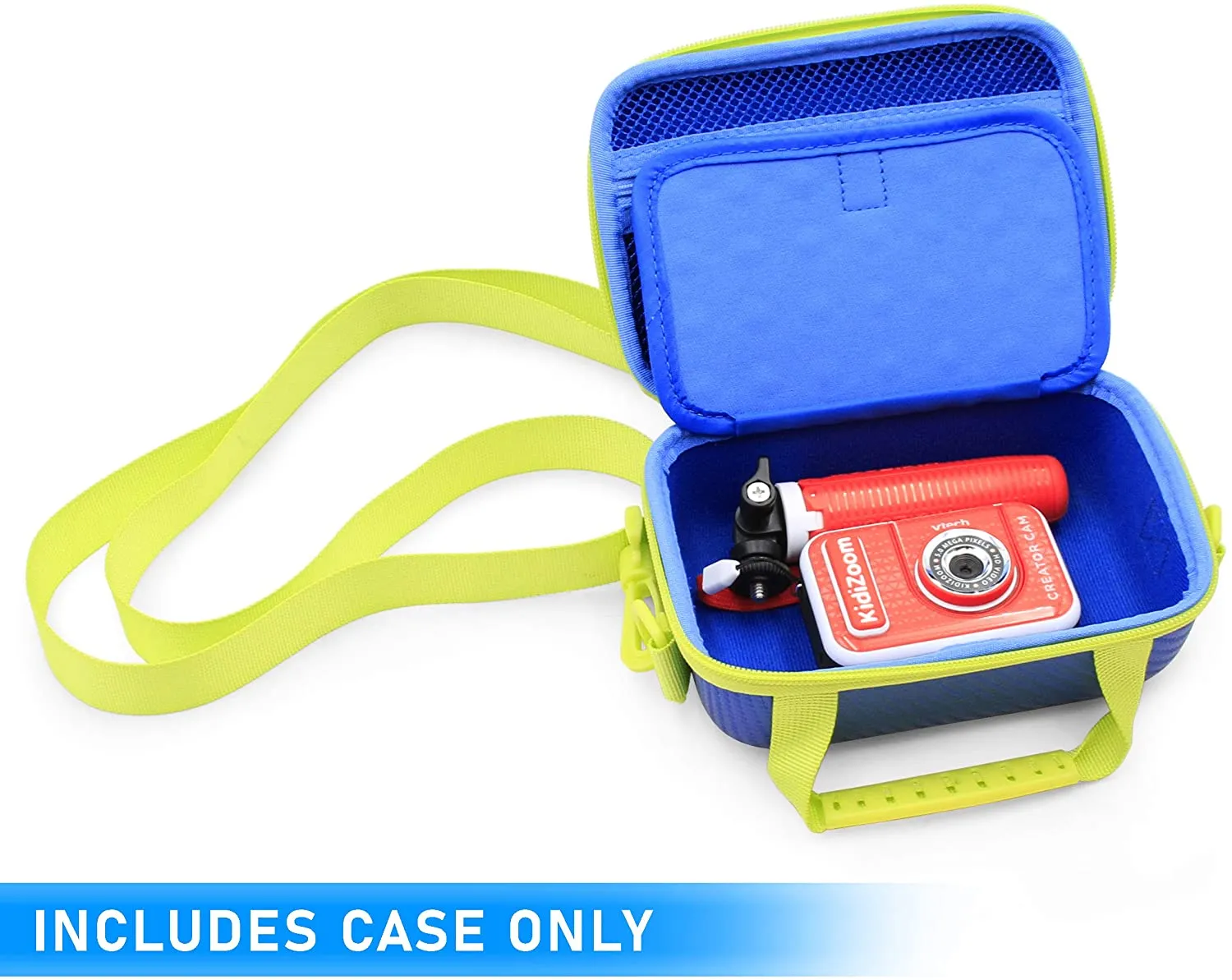 CASEMATIX Toy Camera Case Compatible with VTech Kidizoom Creator Cam Video Camera and Vtech Kidizoom Camera Accessories, Includes Blue Case Only