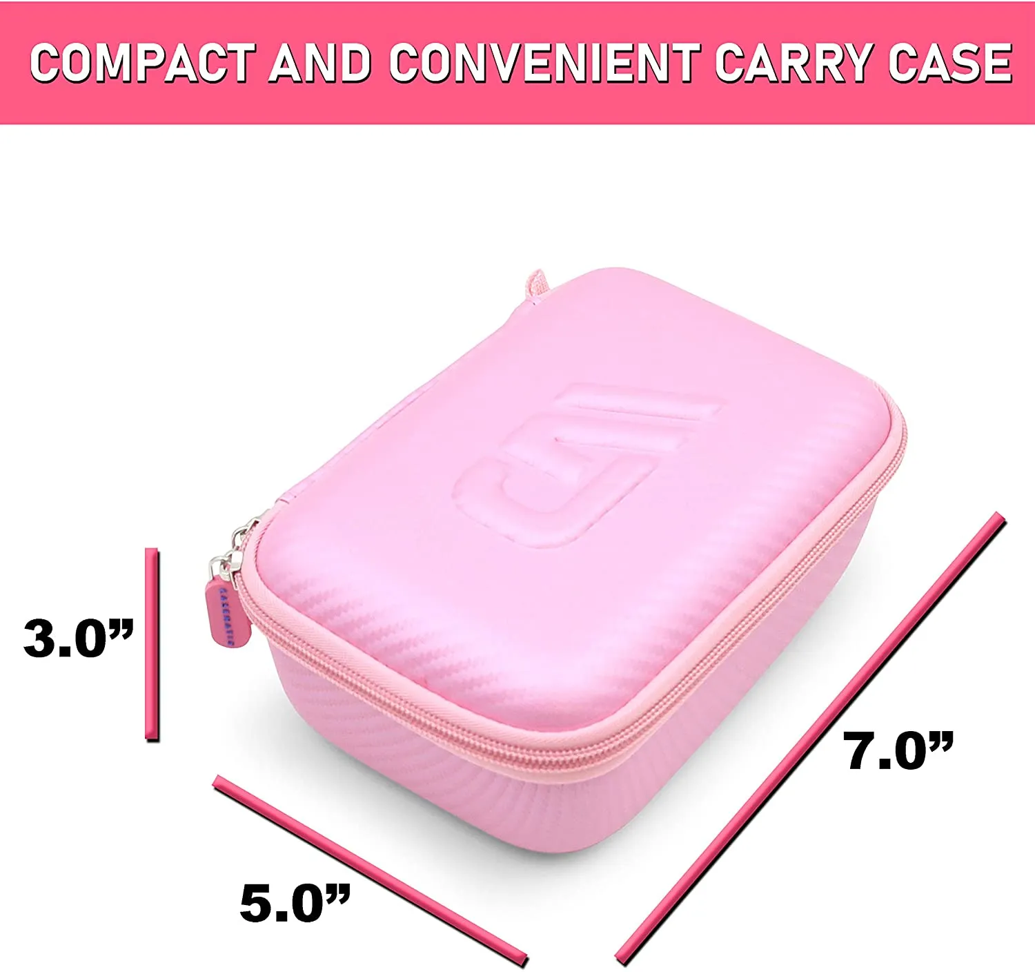 CASEMATIX Video Camera Travel Case Compatible with PROGRACE, Ourlife, Dragon Touch Kidicam & Other Waterproof Camera Recorders