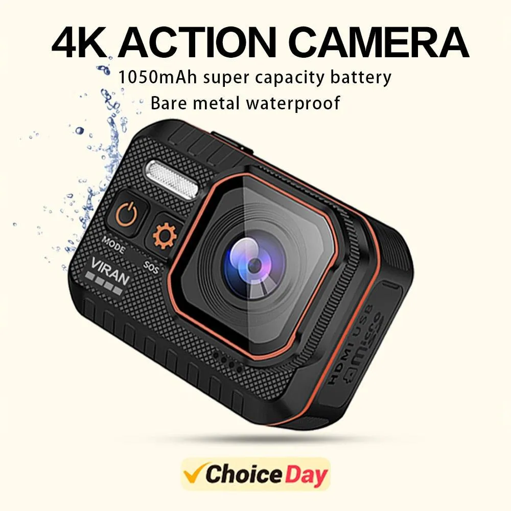 Cerastes Action Camera 4K60FPS With Remote Control