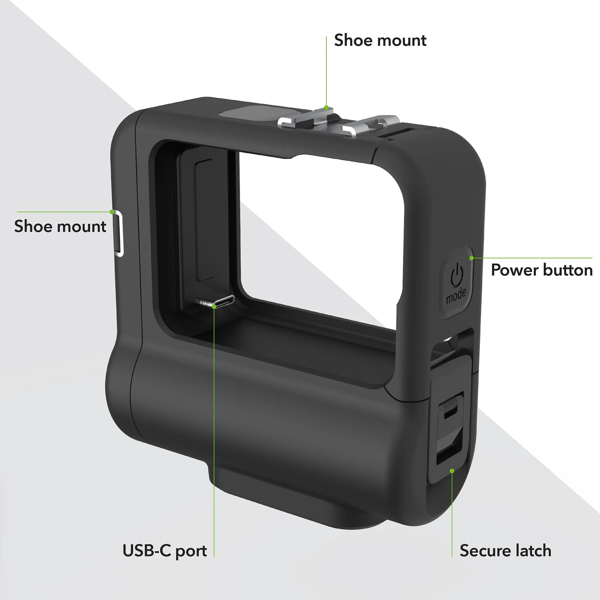 Extended Battery Module For GoPro HERO13, HERO12, HERO11, Hero10 & HERO9 (BLACK) Action Cameras