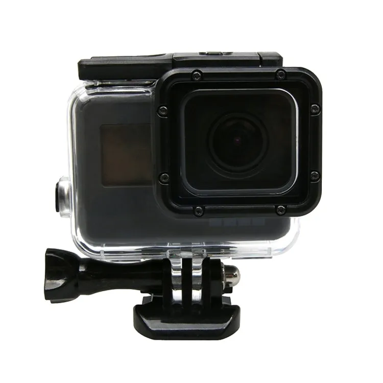 For GoPro  NEW HERO /HERO6  /5 Touch Screen 45m Waterproof Housing Protective Case with Buckle Basic Mount & Screw, No Need to Remove Lens