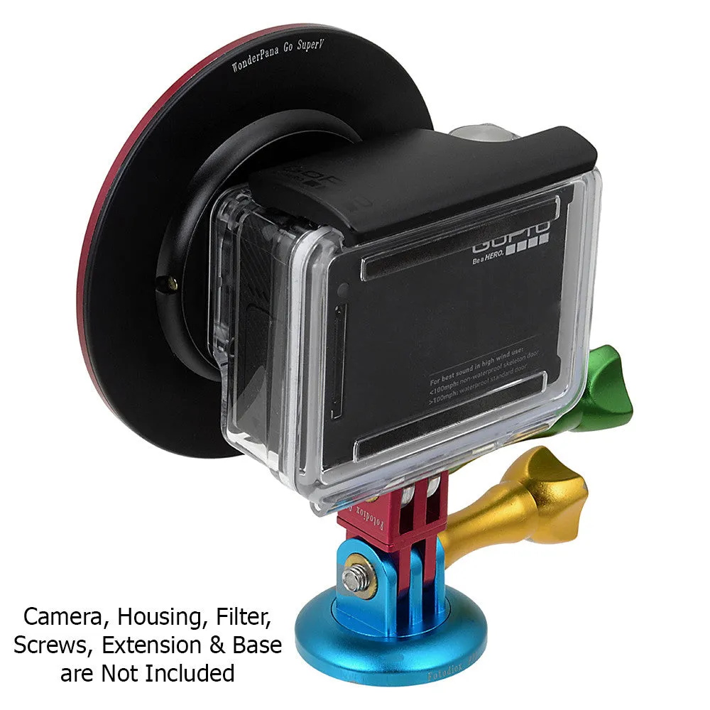 Fotodiox Pro WonderPana Go SuperV H3 /4 Filter Adapter - GoTough 77mm Filter Adapter f/ GoPro HERO3 /4 Slimline Housing