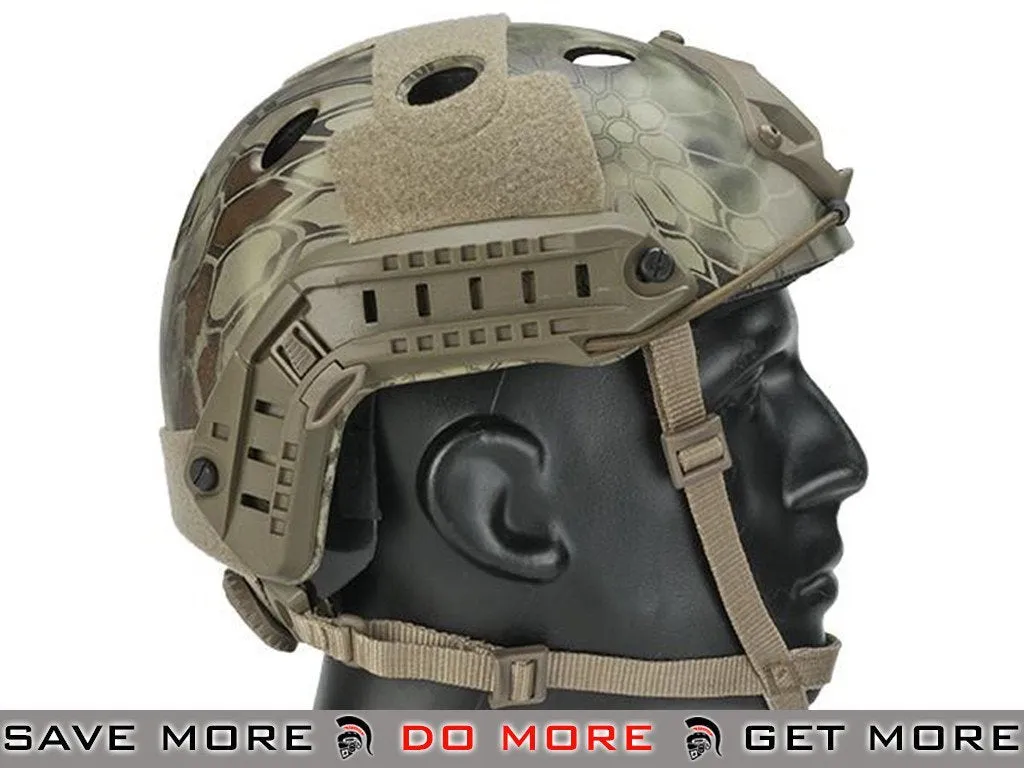 Lancer Tactical Airsoft PJ Type Advanced Bump Helmet - Kryptek Highlander