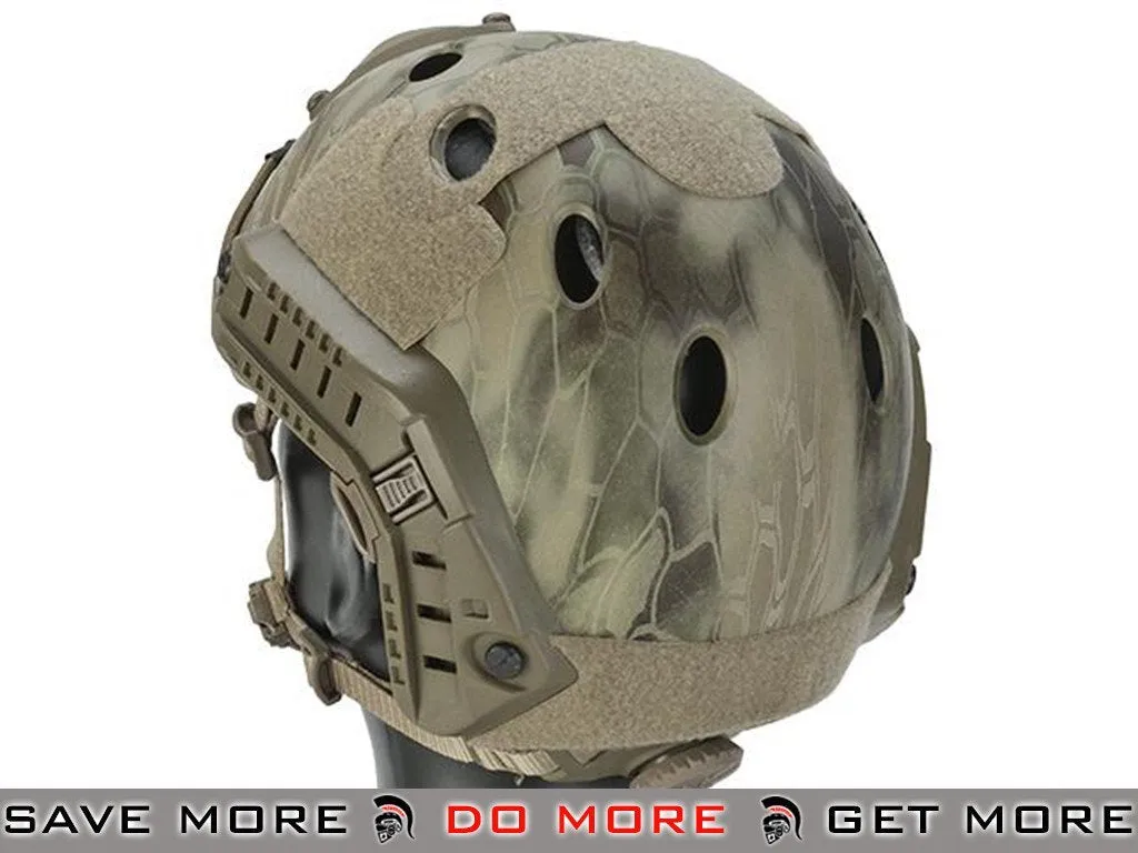 Lancer Tactical Airsoft PJ Type Advanced Bump Helmet - Kryptek Highlander