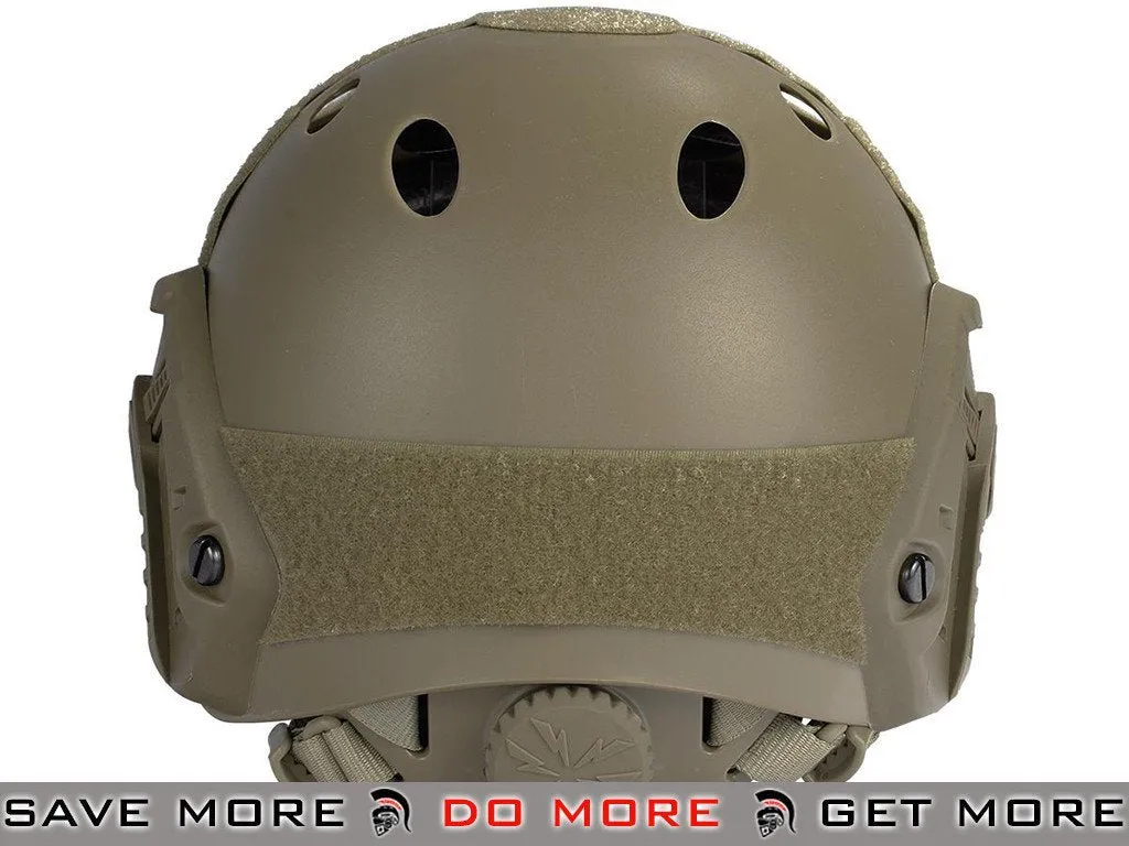 Lancer Tactical Airsoft PJ Type Dial Adjustment Bump Helmet - Dark Earth