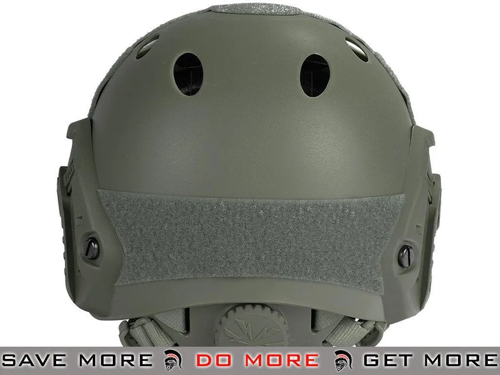 Lancer Tactical Airsoft PJ Type Dial Adjustment Bump Helmet - Foliage Green