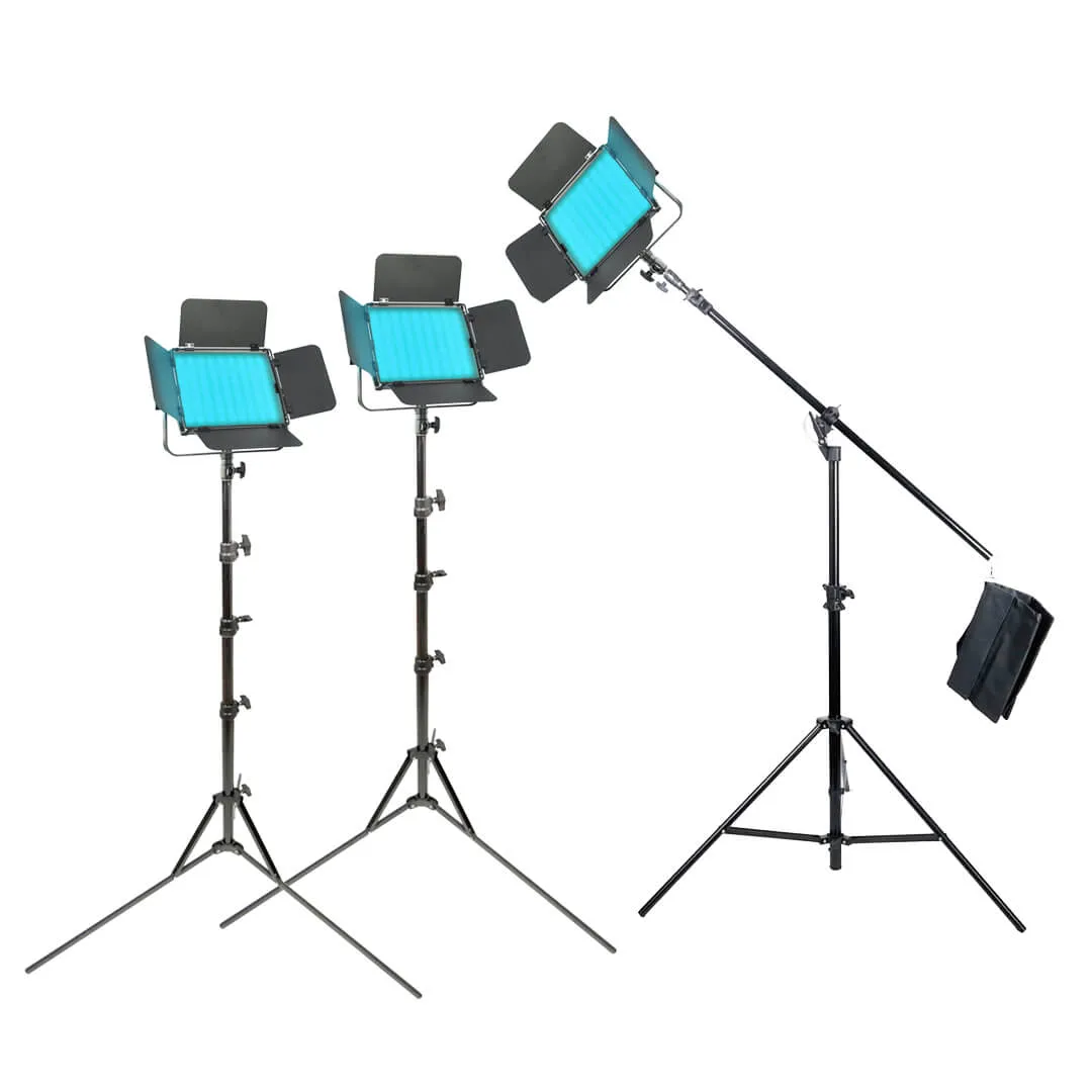 LECO500RGB MKII LED Light Panel Photography with Stands