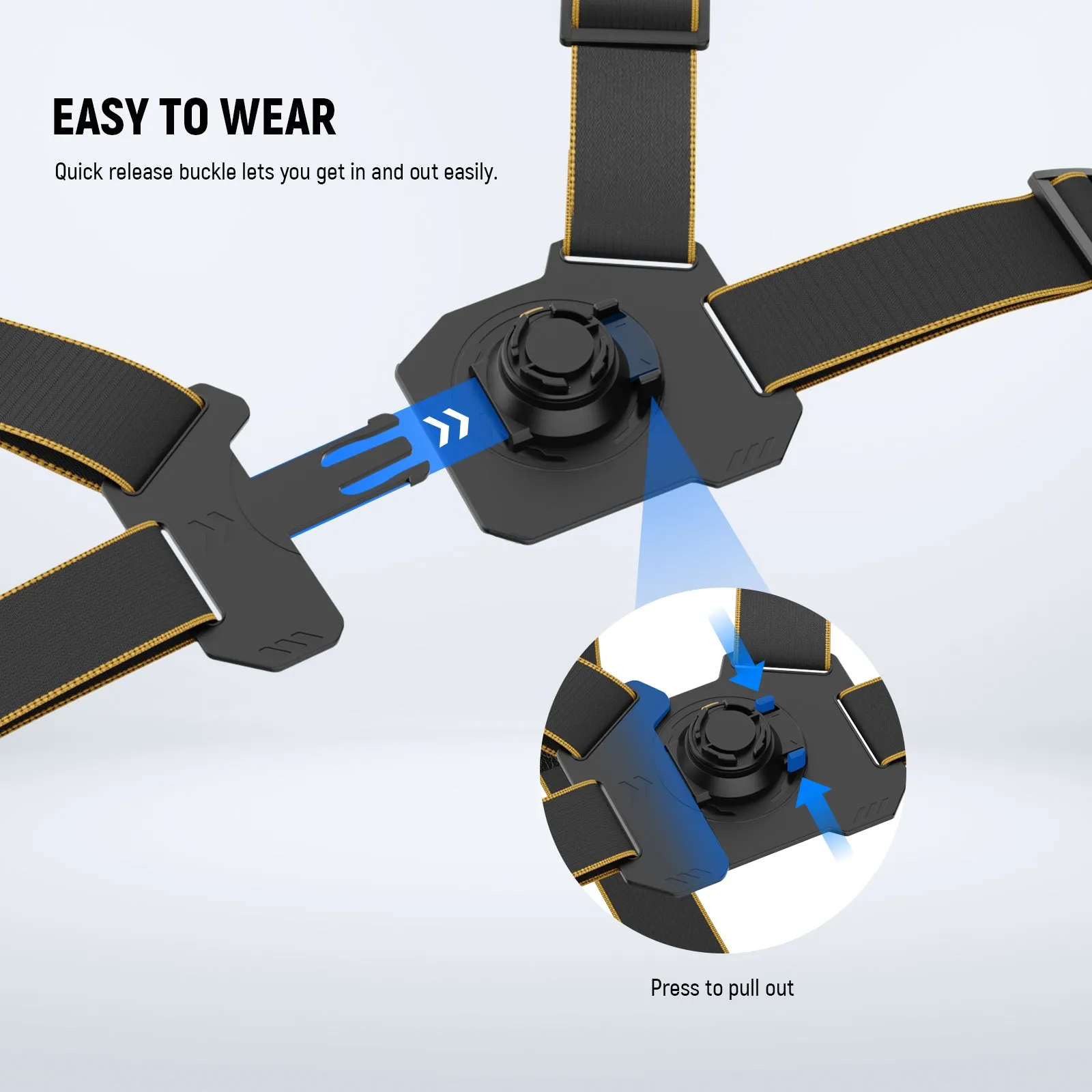 NEEWER GP18 Chest Mount Harness Compatible with Action Camera & Phone