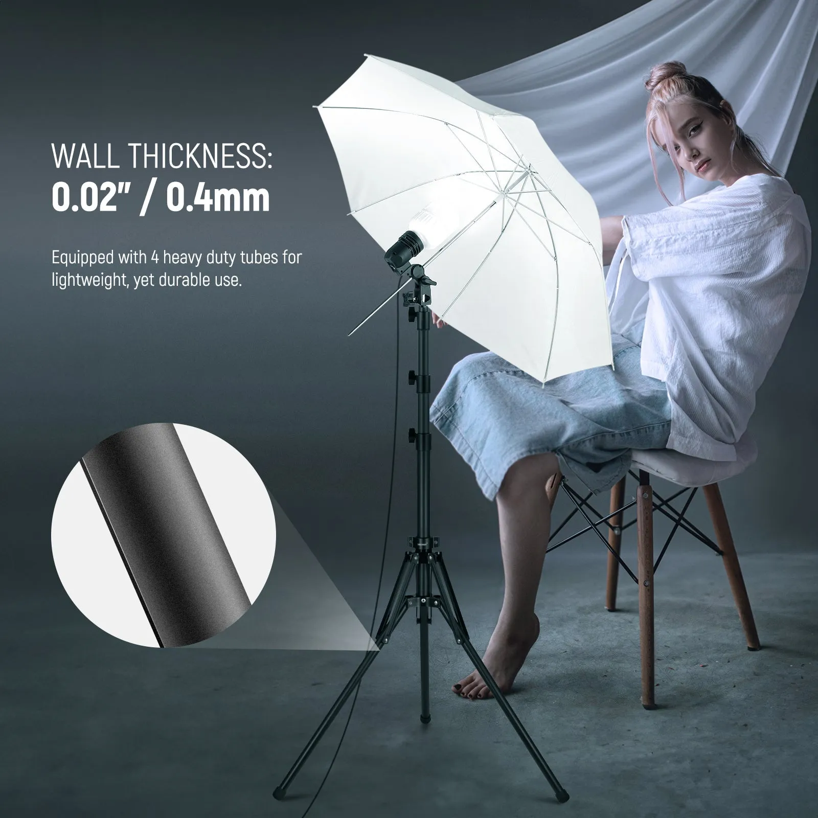 NEEWER ST70R All Metal Foldable Light Stand