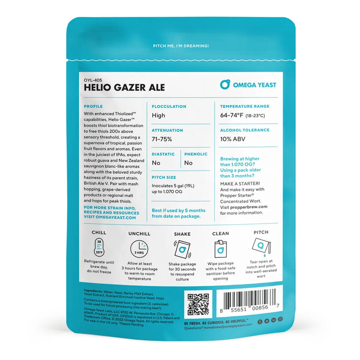 Omega Yeast OYL-405 Helio Gazer™ Yeast