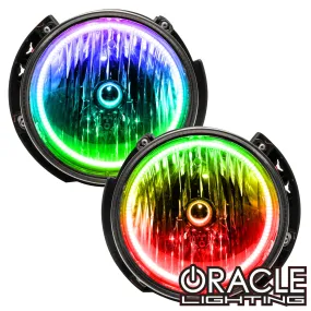 ORACLE Lighting 2007-2016 Jeep Wrangler Pre-Assembled Headlights - Dynamic ColorSHIFT