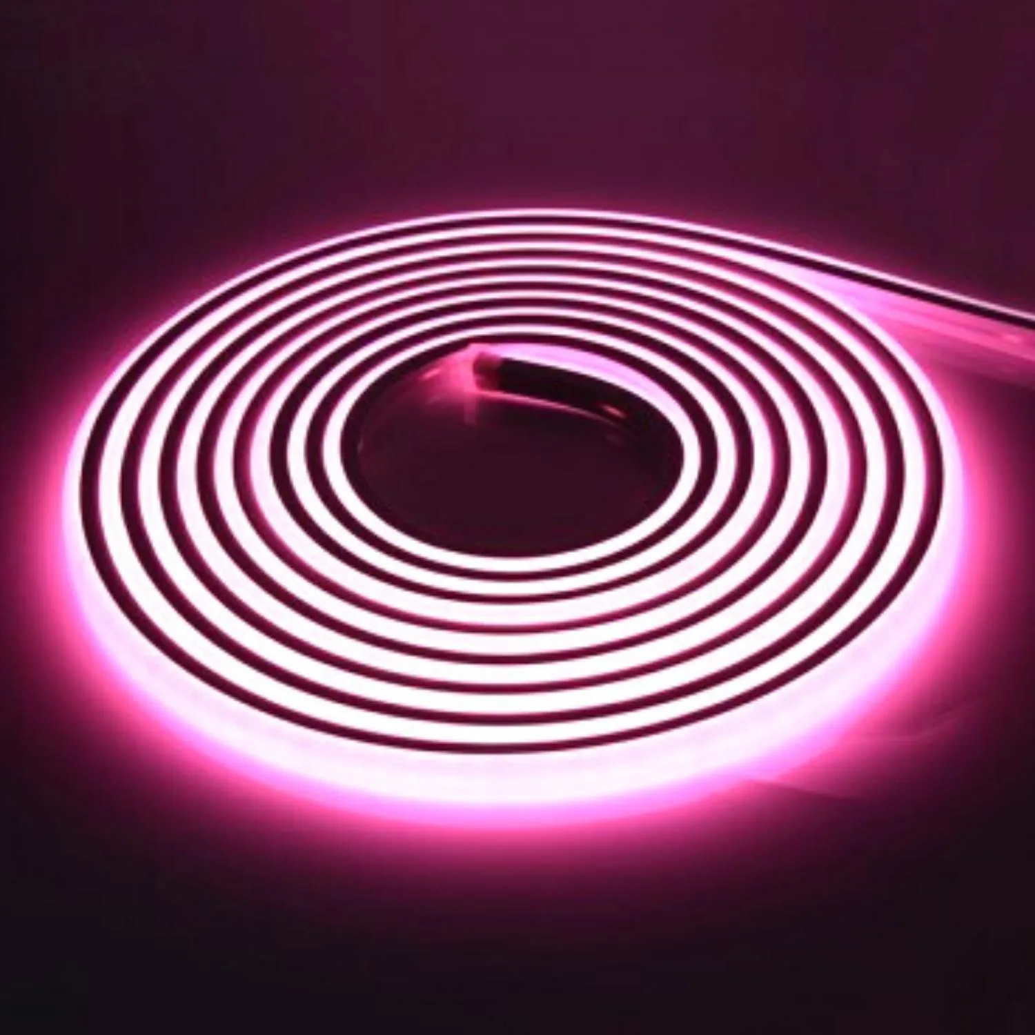 Pink COB LED Strip Light 220V 240V 288 LEDs/m IP65 with UK Plug