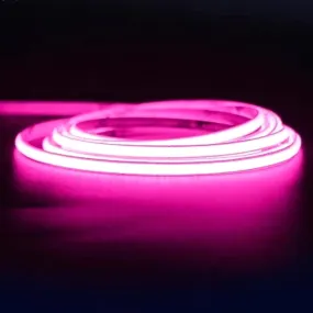 Pink COB LED Strip Light 220V 240V 288 LEDs/m IP65 with UK Plug