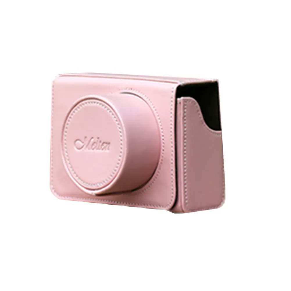 Pink Melten Mirrorless Camera Leather Full Case - Jaycee