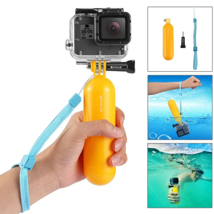 PULUZ 53 in 1 Accessories Total Ultimate Combo Kits with Orange EVA Case (Chest Strap   Suction Cup Mount   3-Way Pivot Arms   J-Hook Buckle   Wrist Strap   Helmet Strap   Extendable Monopod   Surface ...  for GoPro, Insta360, DJI and Other Action Cameras