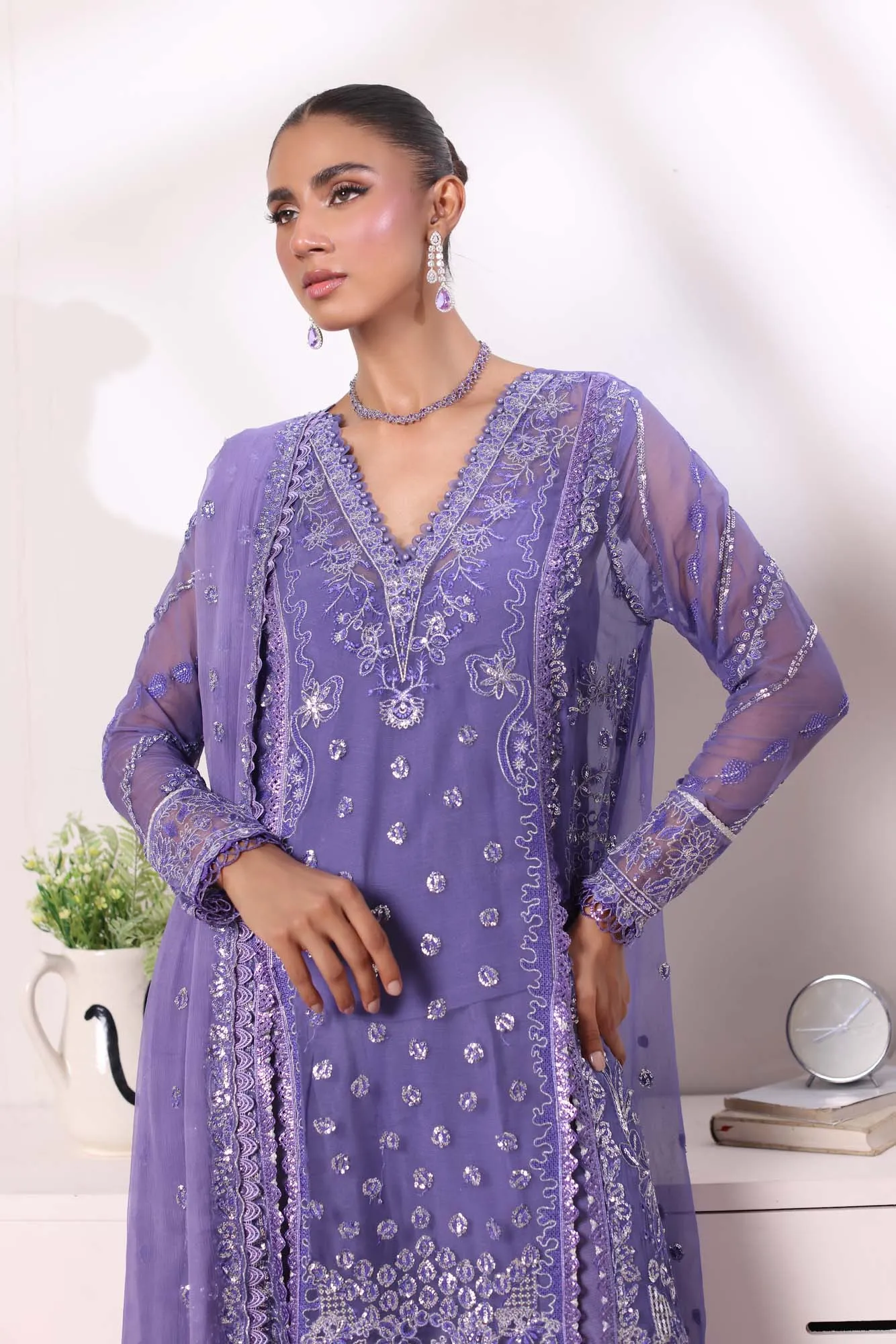 Saadia Asad Noor Chiffon De Luxe Luxury Formals – D2