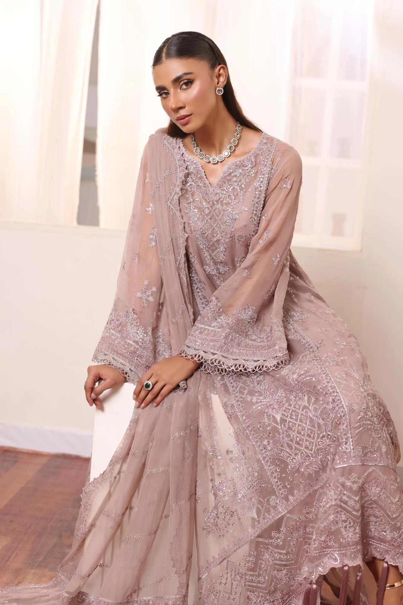 Saadia Asad Noor Chiffon De Luxe Luxury Formals – D7