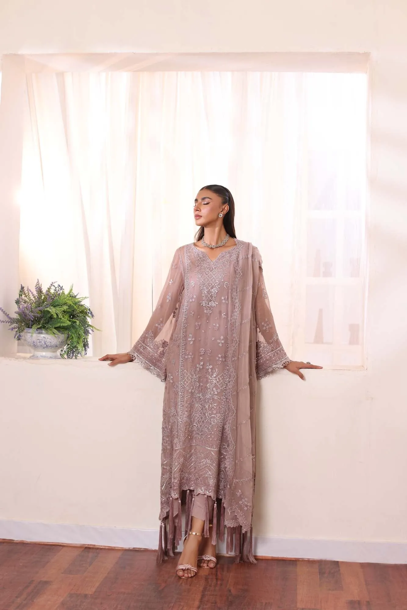 Saadia Asad Noor Chiffon De Luxe Luxury Formals – D7