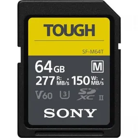 Sony Tough Series 64GB SDXC UHS II 277MB/s Memory Card - V60