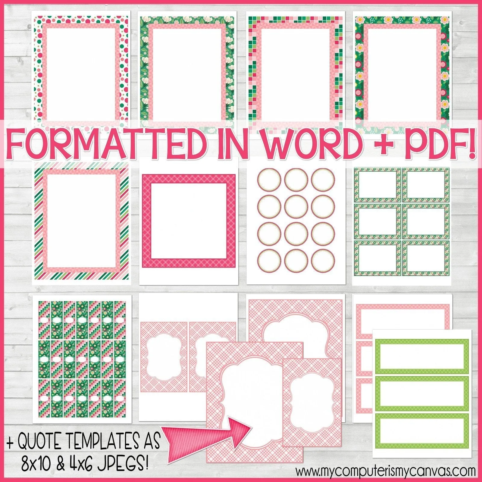 Sunday Lesson Kit #7 {Blank Editable Template} PRINTABLE