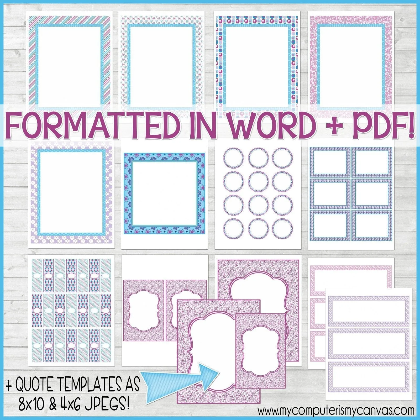 Sunday Lesson Kit #9 {Blank Editable Template} PRINTABLE