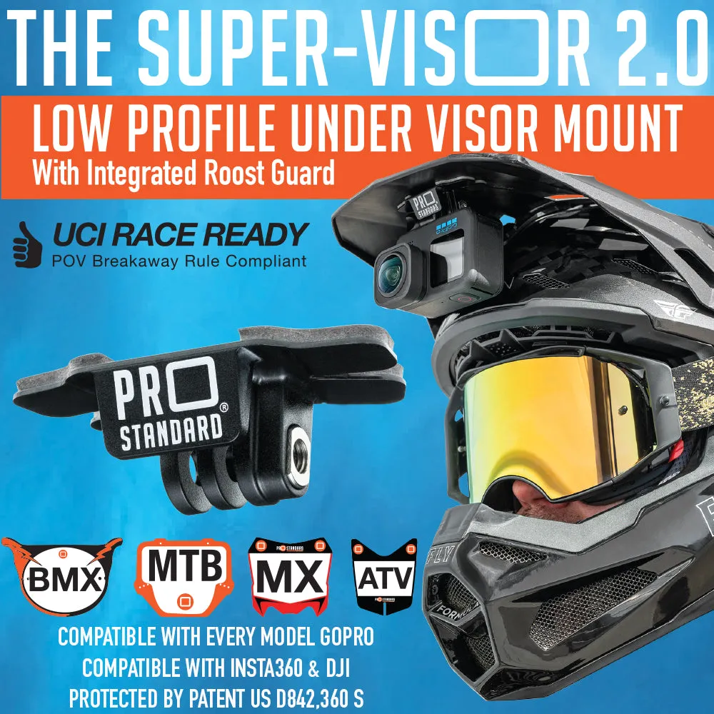 Super-Visor 2.0 Low Profile Under Visor GoPro Mount