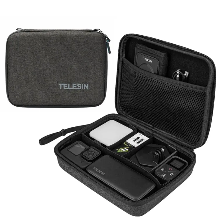 TELESIN Sports Camera Accessories Storage Bag For GoPro HERO / DJI Action / Insta360 etc.