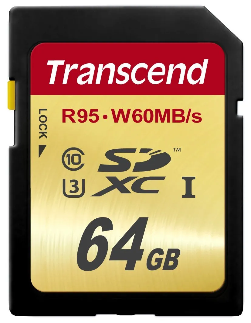 Transcend 64GB SDXC Card U3 4K