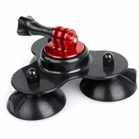 Triple Suction Cup Mount for GoPro and other Action Cameras