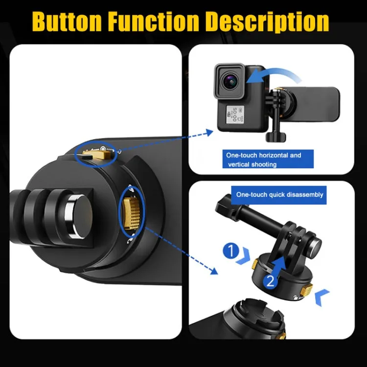 Universal Magnetic Quick-release Backpack Clip for Sports Cameras, Spec: With Phone Clip