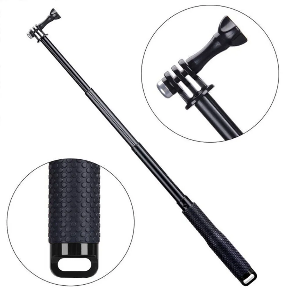 US 1-2 Pcs 36'' Selfie Stick Hand Grip Kit Extension Pole for GoPro Sport Camera