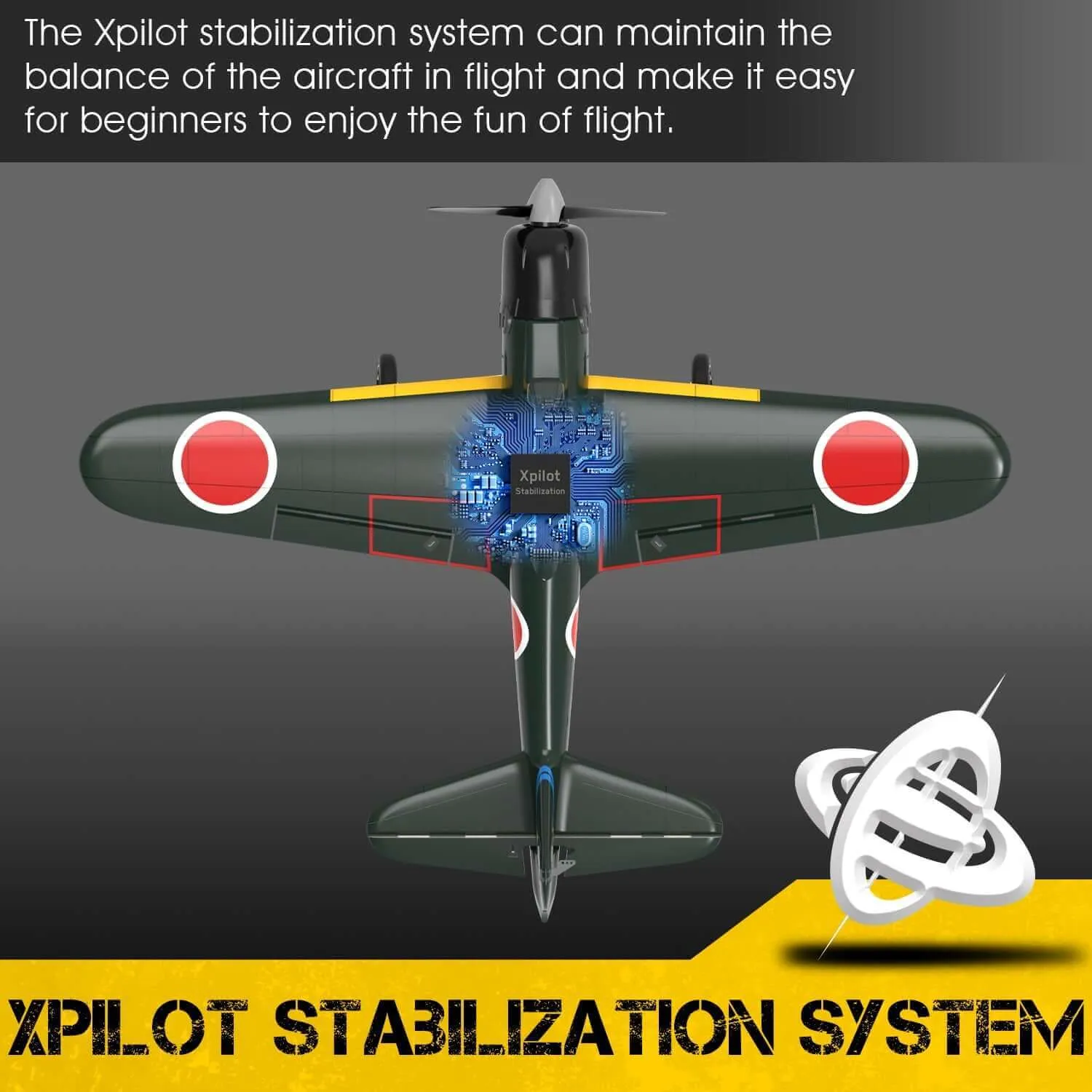 Zero Warbird RC Plane: 2.4G 4CH Aerobatic Fighter with 400mm Wingspan